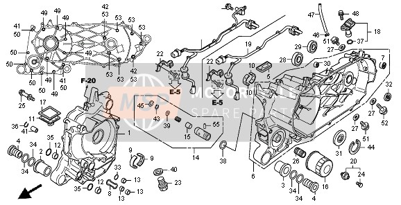 Honda SH300A 2008 Carter per un 2008 Honda SH300A